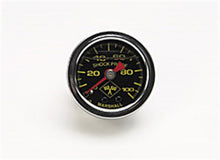 Load image into Gallery viewer, Russell Performance 100 psi fuel pressure gauge black face chrome case (Liquid-filled)
