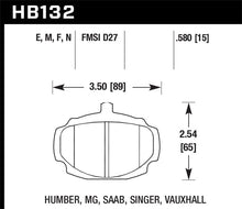 Load image into Gallery viewer, Hawk 62-81 MG MGB Front ER-1 Brake Pads