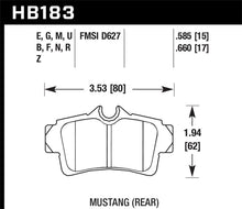 Load image into Gallery viewer, Hawk 95-04 Ford Mustang 4.6L Cobra Rear ER-1 Brake Pads