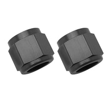 Load image into Gallery viewer, Russell Performance -6 AN Tube Nuts 3/8in dia. (Black) (2 pcs.)