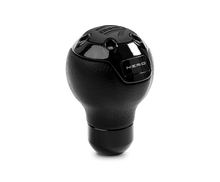 Load image into Gallery viewer, Momo Nero Shift Knob - Tall Black Leather, Black Chrome Insert
