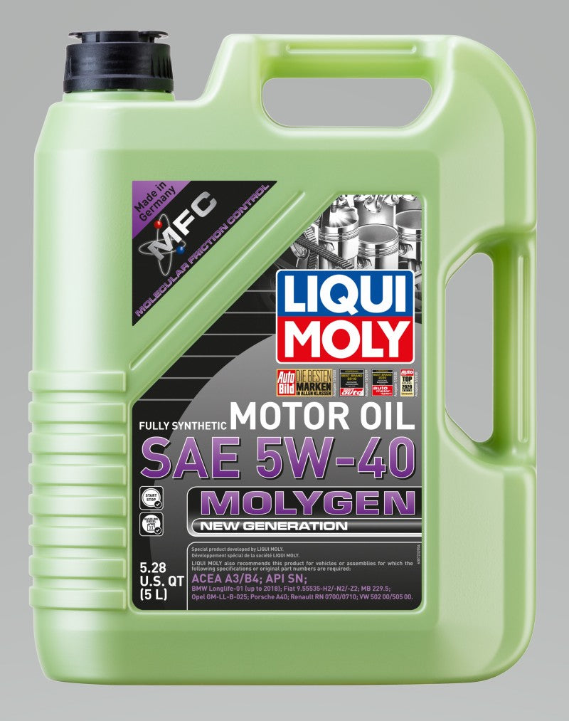 LIQUI MOLY 5L Molygen New Generation Motor Oil 5W40