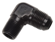 Load image into Gallery viewer, Russell Performance -8 AN to 3/8in NPT 90 Degree Flare to Pipe Adapter (Black)