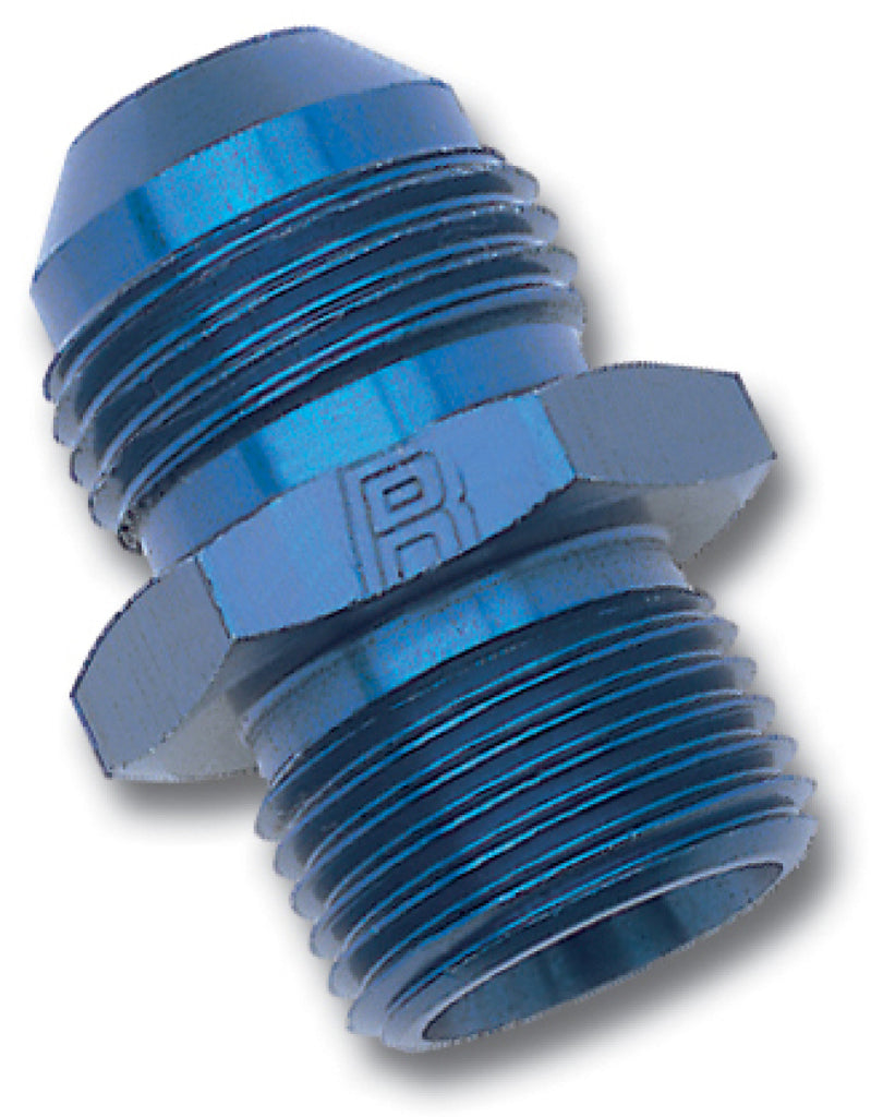 Russell Performance -6 AN Flare to 16mm x 1.5 Metric Thread Adapter (Blue)