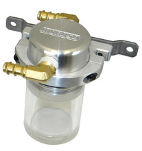Load image into Gallery viewer, Moroso Universal Air/Oil Separator Catch Can - Small Body w/o Drain - Billet Alum - Raw/Clear Bottom