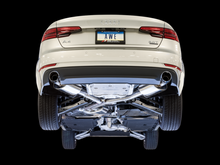 Load image into Gallery viewer, AWE Tuning Audi B9 A4 Touring Edition Exhaust Dual Outlet - Chrome Silver Tips (Includes DP)