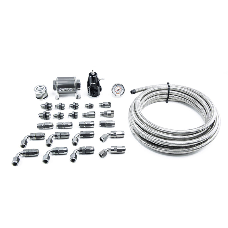 DeatschWerks 01-15 Honda Civic DW400 Pump Module Return Plumbing Kit w/CPE Fuel Lines