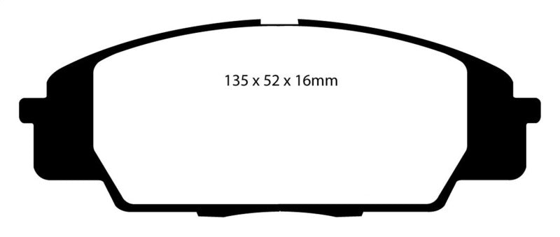 EBC 07-11 Acura CSX (Canada) 2.0 Type S Redstuff Front Brake Pads