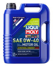 Load image into Gallery viewer, LIQUI MOLY 5L Synthoil Energy A40 Motor Oil SAE 0W40