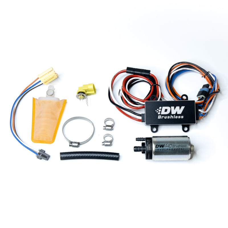 DeatschWerks DW440 440lph Brushless Fuel Pump w/ PWM Controller & Install Kit 93-07 Subaru WRX