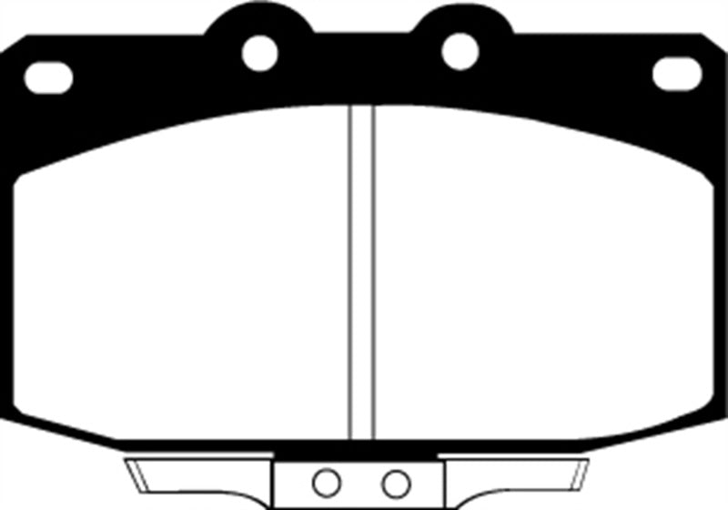 EBC 86-89 Mazda RX7 2.4 (1.3 Rotary)(Vented Rear Rotors) Greenstuff Front Brake Pads