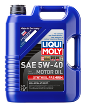 Load image into Gallery viewer, LIQUI MOLY 5L Synthoil Premium Motor Oil SAE 5W40
