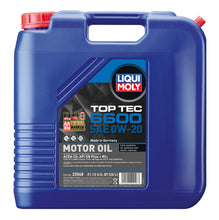 Load image into Gallery viewer, LIQUI MOLY 20L Top Tec 6600 Motor Oil 0W20
