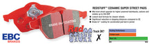 Load image into Gallery viewer, EBC 07-11 Acura CSX (Canada) 2.0 Type S Redstuff Front Brake Pads